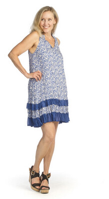PAPILLON - PD-14756 -RUFFLE DRESS DITSY PRINT