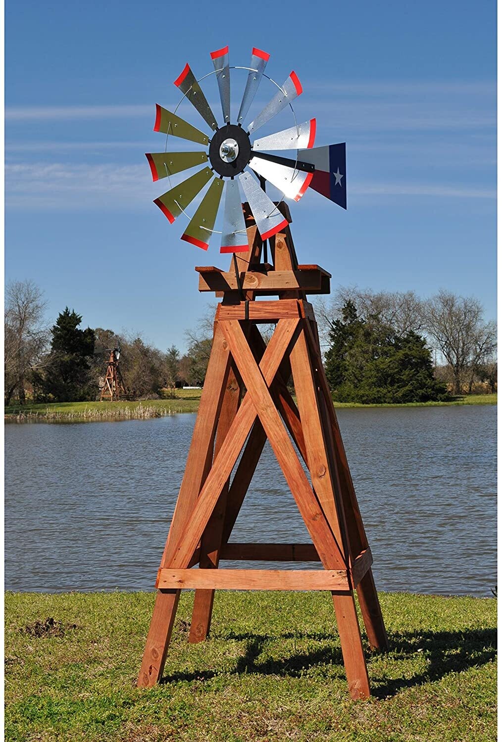 8&#39; Wood Windmill