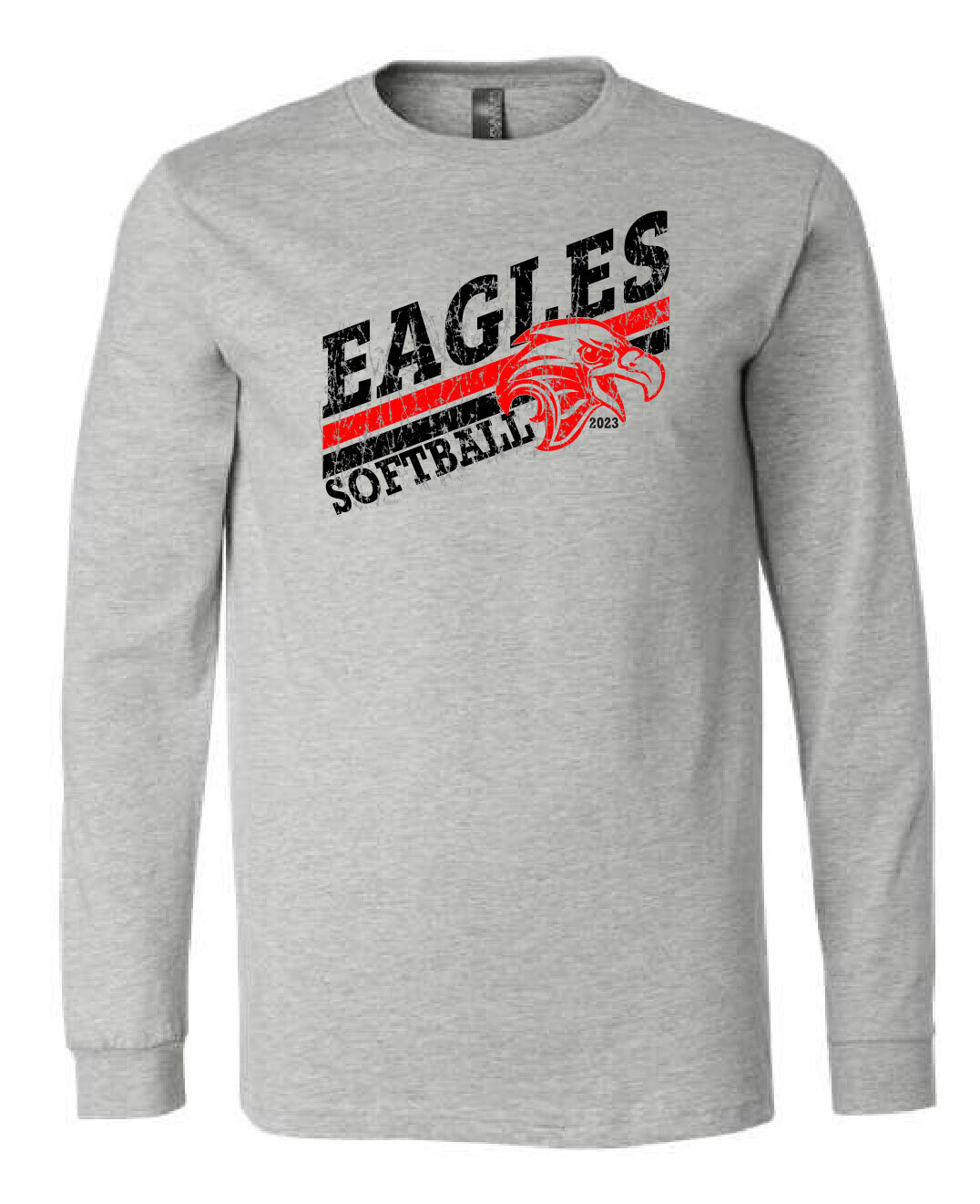 GILDAN Long Sleeve Eagles Softball T Shirt