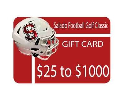 Salado Football Golf Classic Gift Card