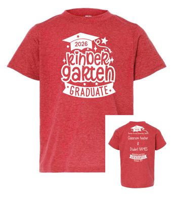 2026 TAE Kindergarten GRADUATE T- Shirt