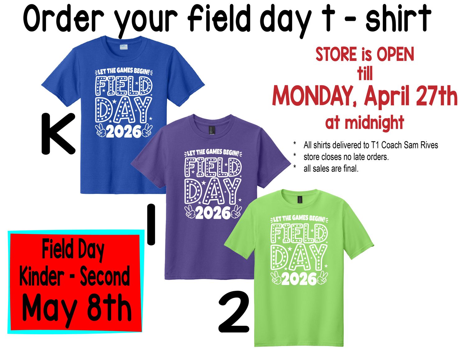 TAE 1 Field Day T-Shirt TAE 1 Field Day T-Shirt