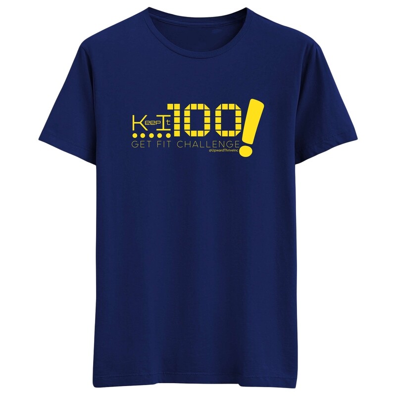 Keep It 100 Get Fit Course Tshirt (Use 100% discount code: PEHealth100Shirt)