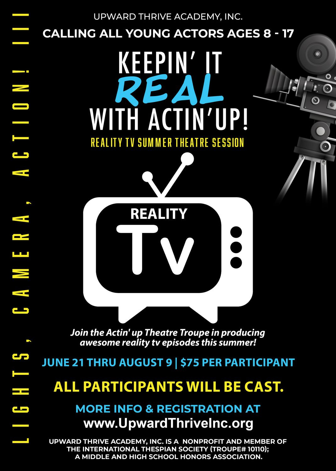 Lights, Camera, Action! III Summer 2025 Registration