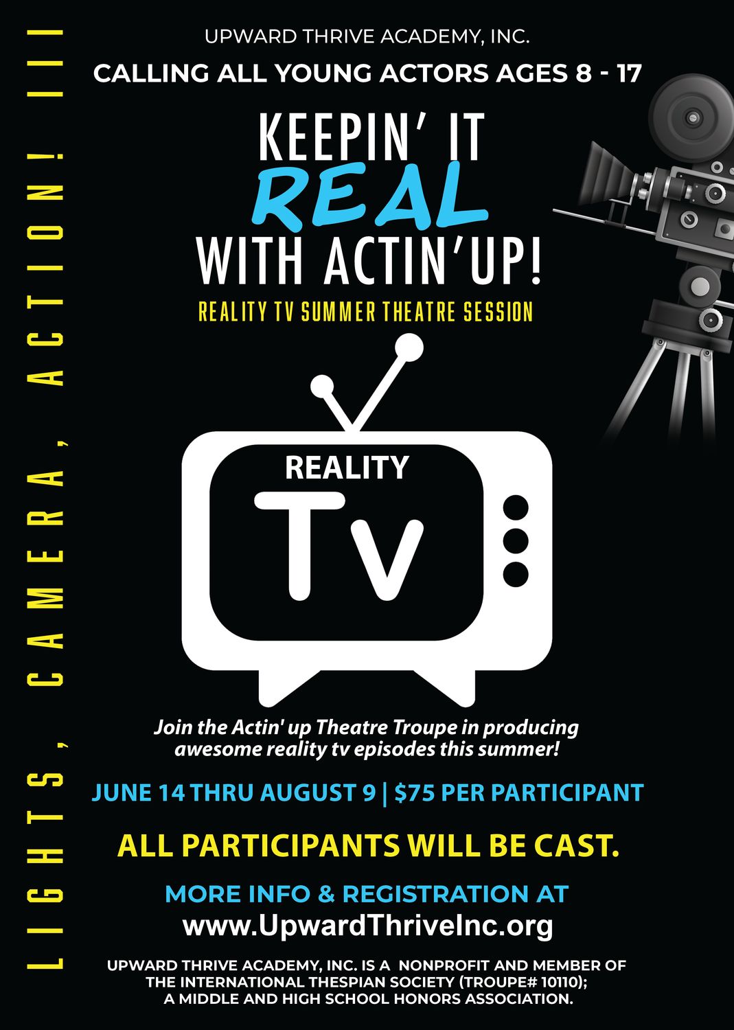 Lights, Camera, Action! III Summer 2025 Registration