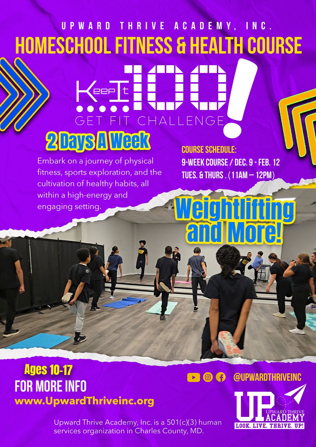 Keep It 100 Get Fit (Both Tues. & Thurs.)