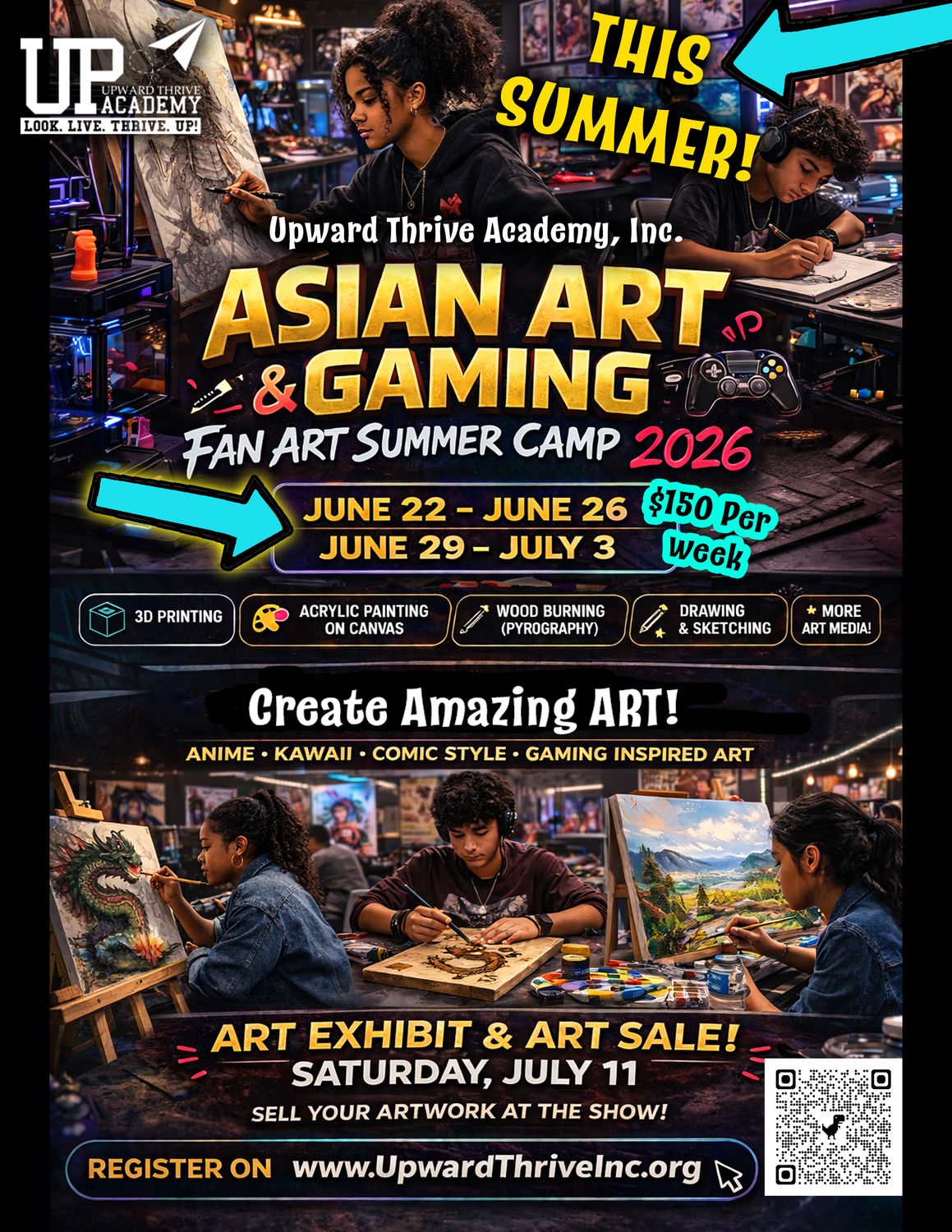 Asian Art & Gaming Fan Art Camp 2026 (Session 1: June 22 – June 26)
