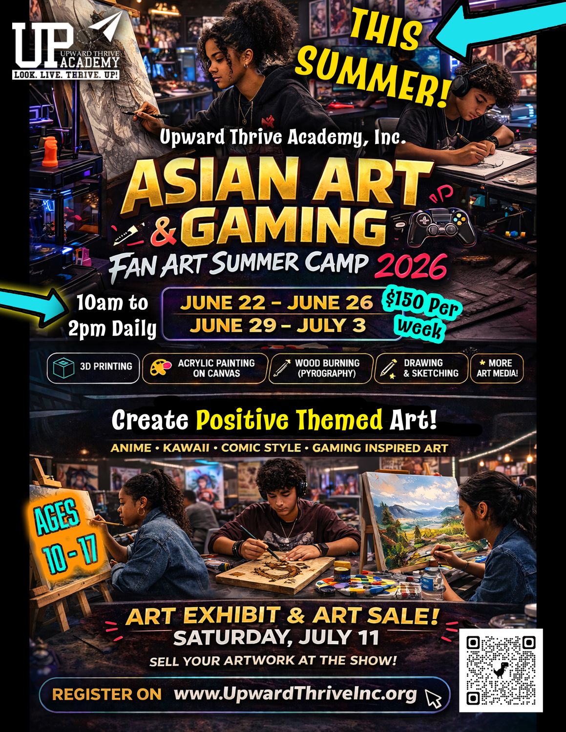Asian Art & Gaming Fan Art Camp 2026 (Session 1: June 22 – June 26)