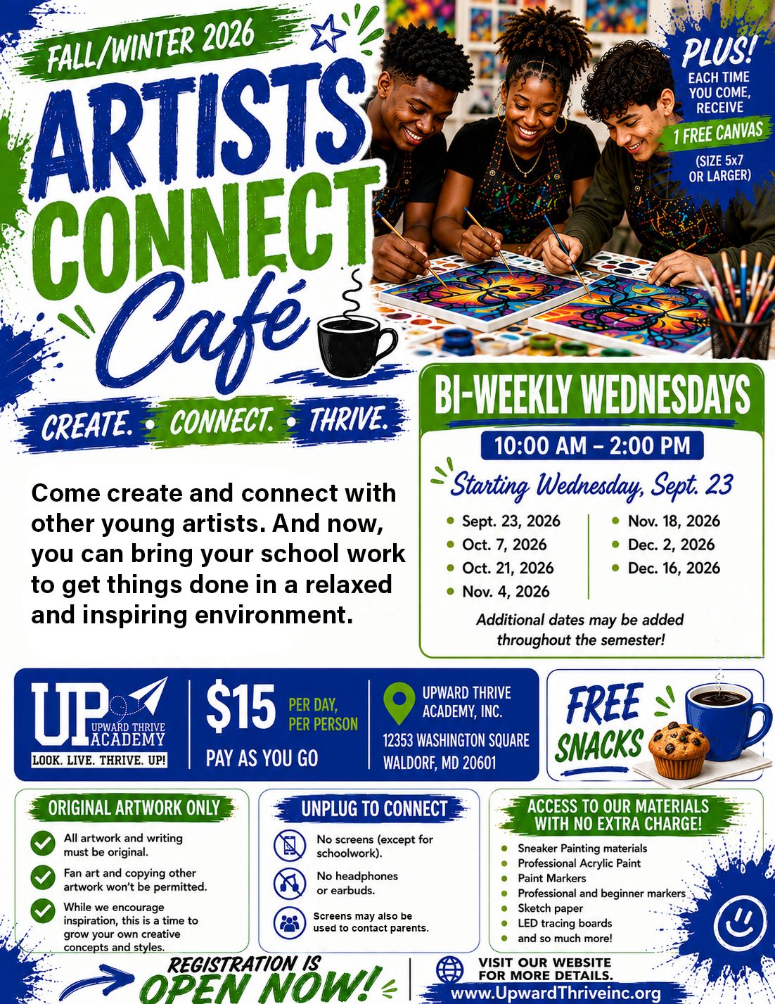 Artists Connect Cafe (for Wednesday, September 23) Artists Connect Cafe (for Wednesday, September 23)