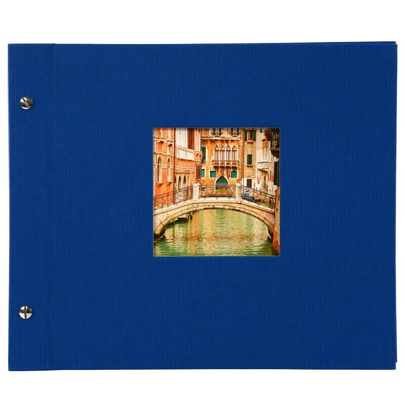 Goldbuch Bella Vista losbladig album 30x25 blue