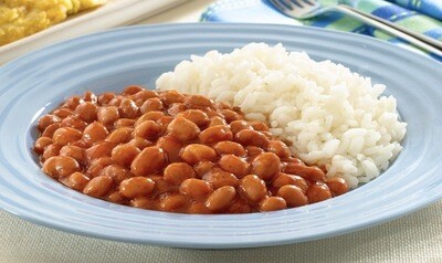 Arroz blanco &amp; habichuela roja