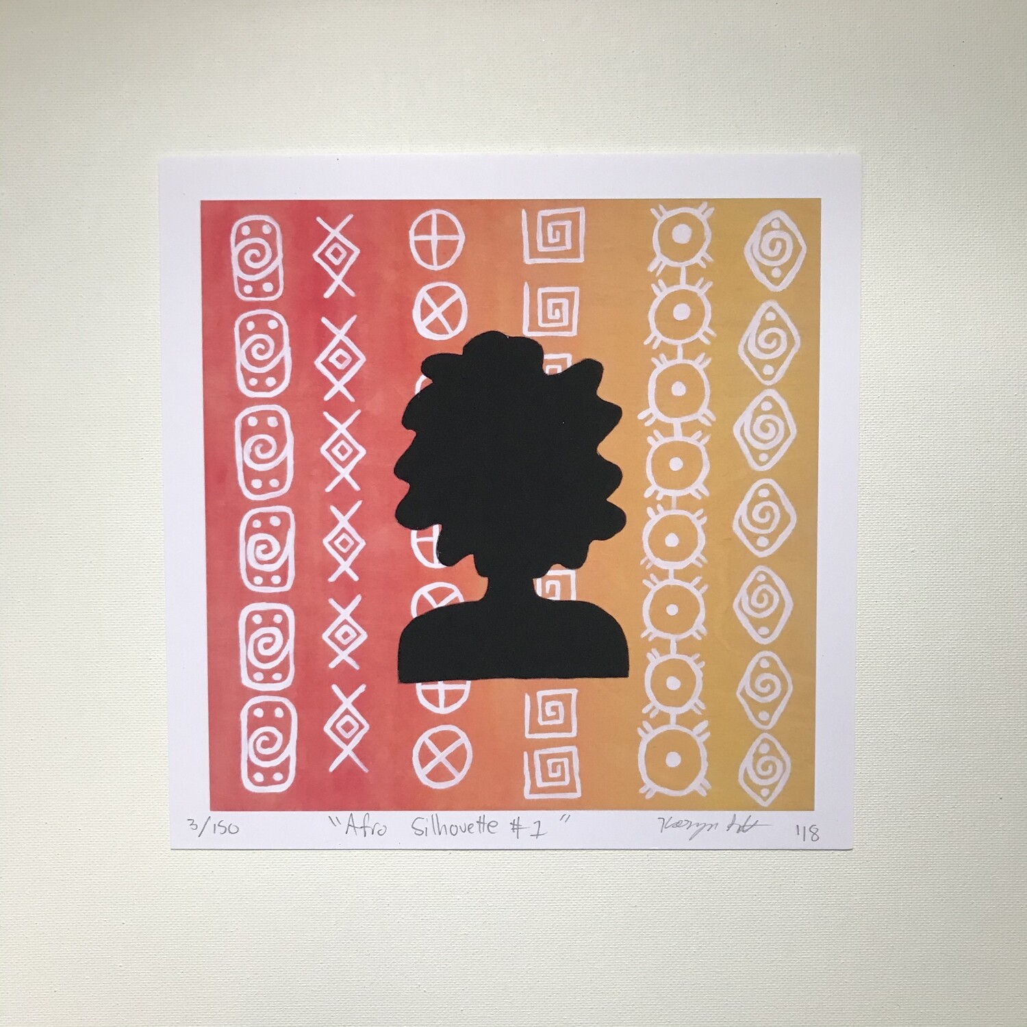 Karmyn Pittman Afro Silhouette #1