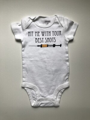 Hit Me with Your Best Shots Onesie - Yellow