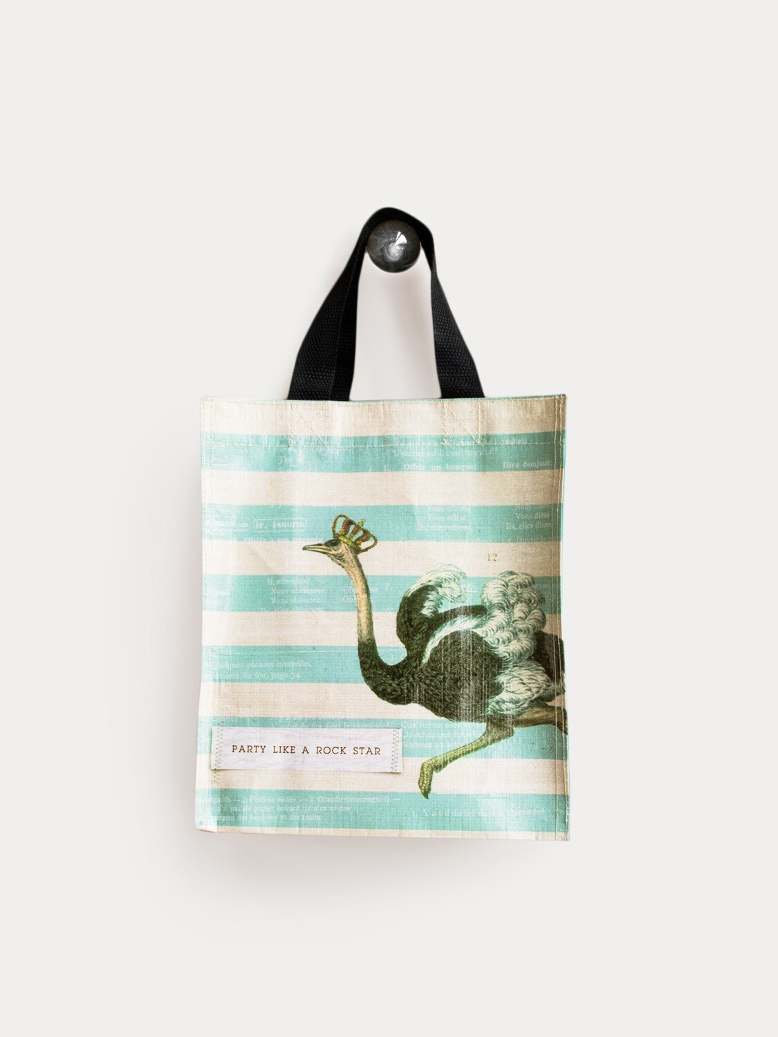 Ostrich Party Like a Rockstar Small Tote