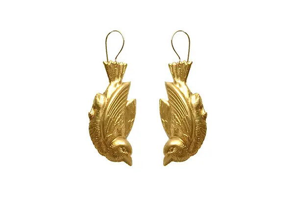 Golden Bird Earrings