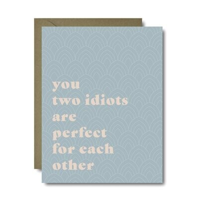 Two Idiots Wedding Greeting Card
