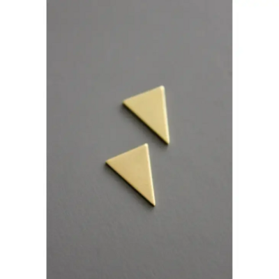 Triangular Brass Earrings