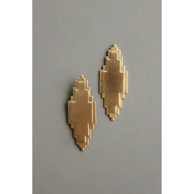 Geometric Brass Earrings
