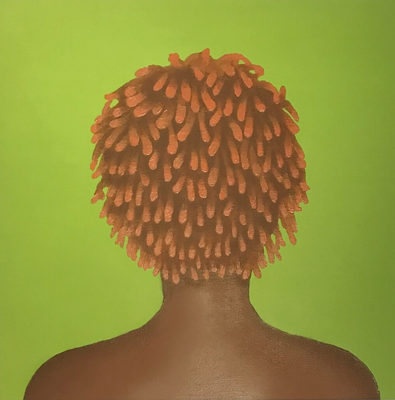 Karmyn Pittman Green Afro Lady