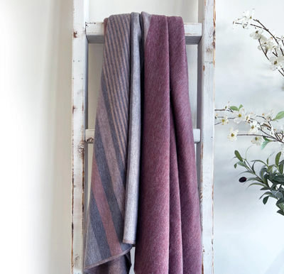 Alpaca Throw - Cranberry