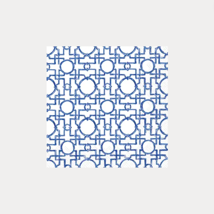 Roseanne Beck Aiko Cocktail Napkins - Blue