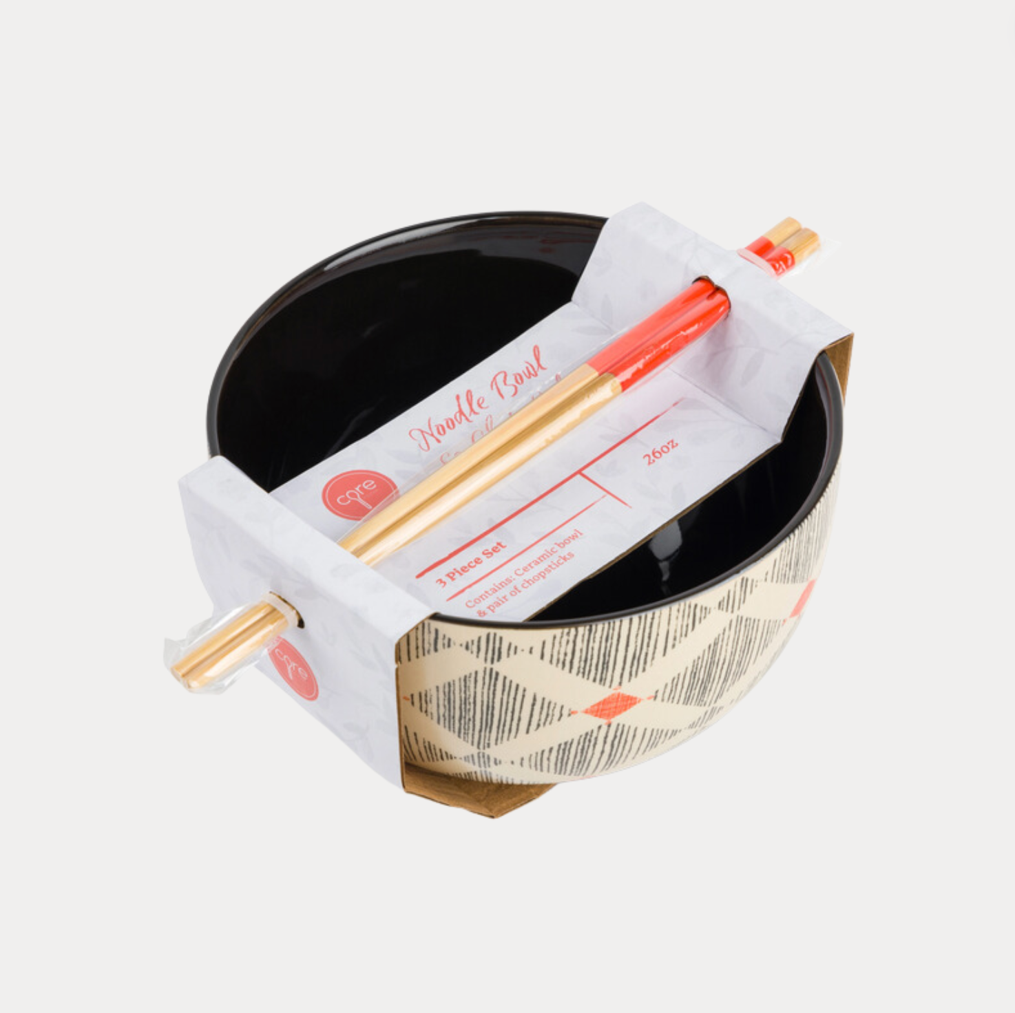 Ramen Noodle Bowl w/ Chopsticks - Lattice