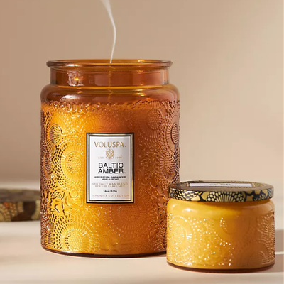 Baltic Amber Large Jar Candle - 18 oz