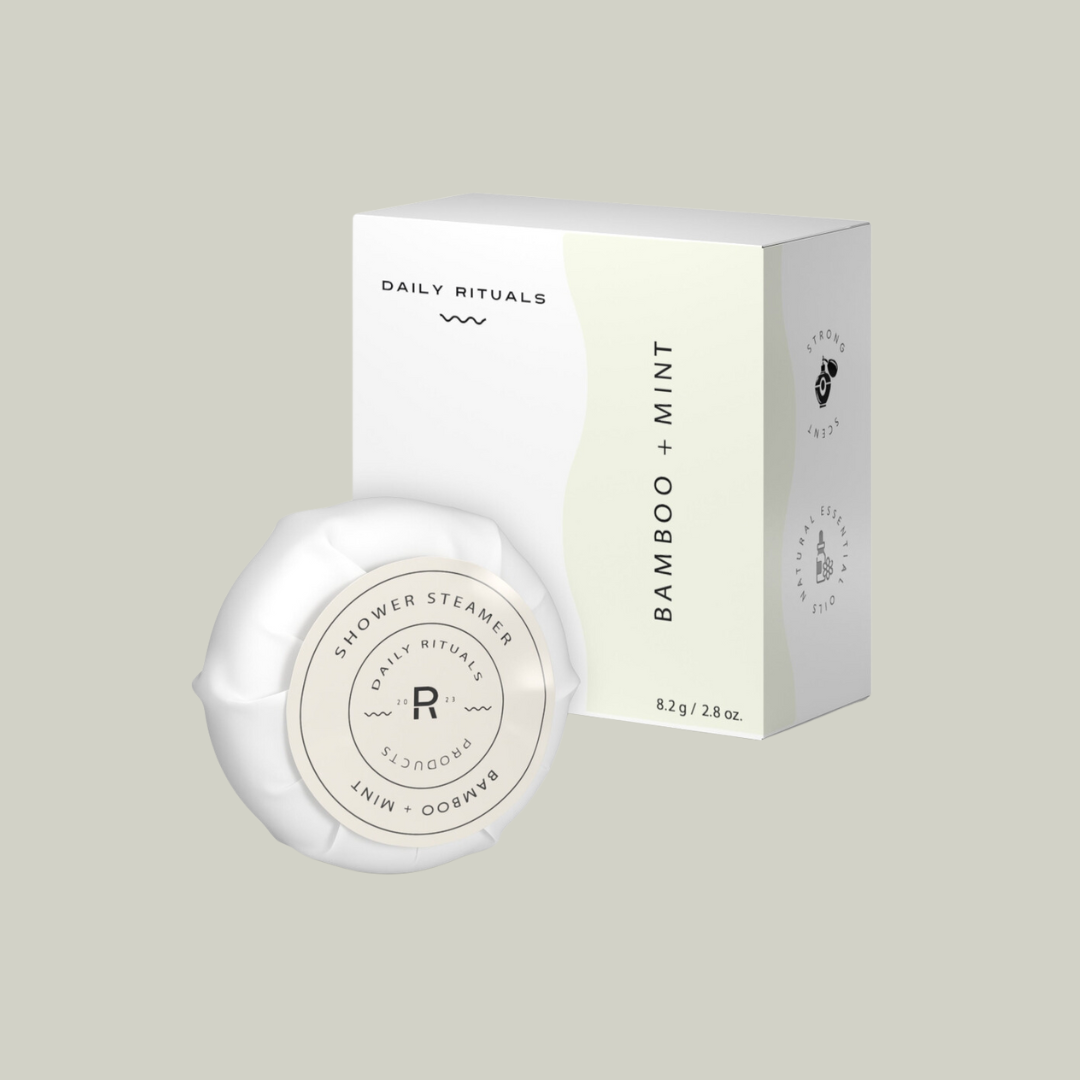 Shower Steamer, Bamboo + Mint