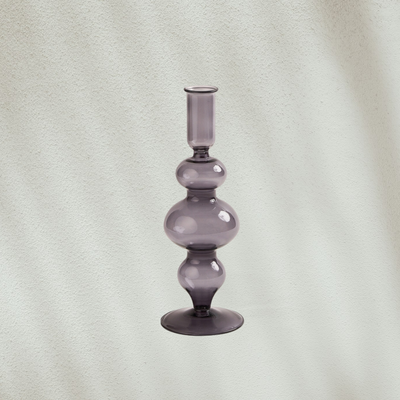 Wisteria Candleholder, Smoke