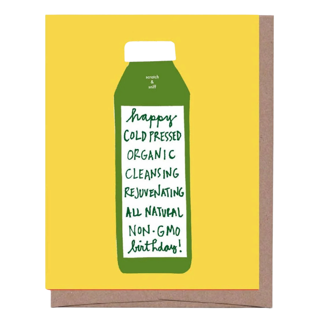 Scratch &amp; Sniff Cold Pressed Birthday Card