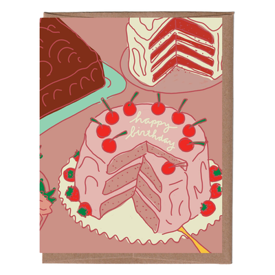 Scratch &amp; Sniff Vintage Cake Birthday Card
