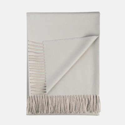 100% Baby Alpaca Throw, London Fog