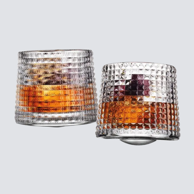 Revolve Spinning Whiskey Glasses - Set of 2
