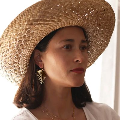 Areca Palm Drops Earrings