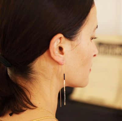 MiyukiSeed Bead Threader Earrings - New Mexico