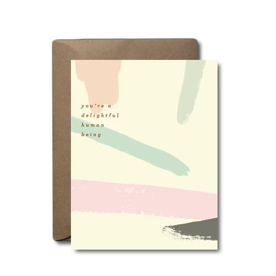 Delightful Human Being Thank You Card