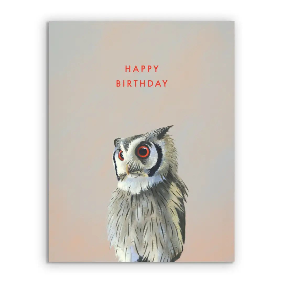 Owl Birthday Card