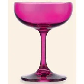 Veneto Coupes Glasses Magenta - Set of 2