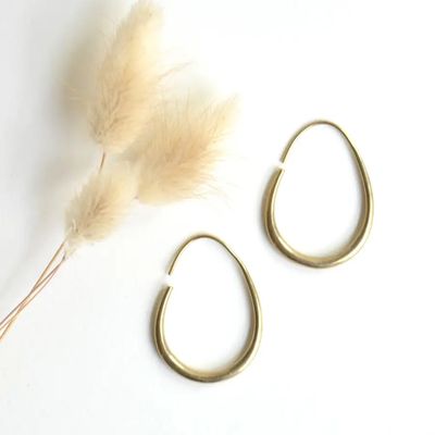 Eva Teardrop Hoop Earrings