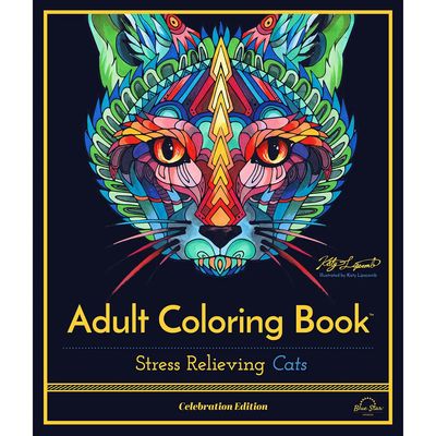 Stress Relieving Cats Coloring Book