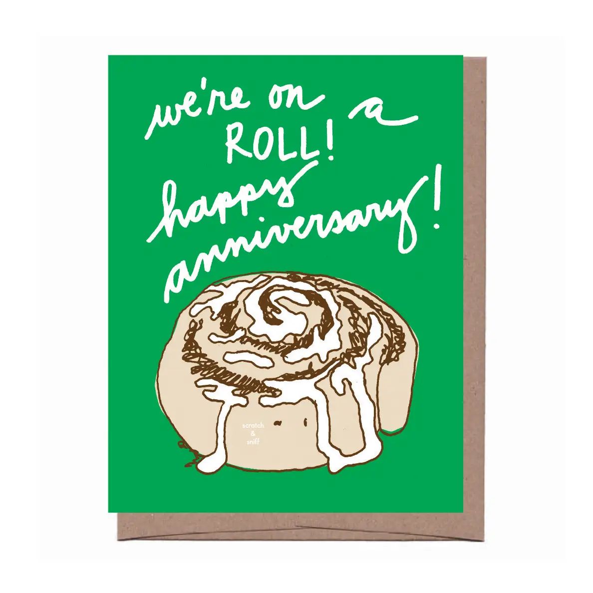 Scratch &amp; Sniff Cinnamon Roll Anniversary Card