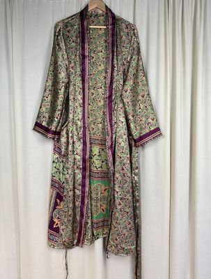 Recycled Silk Long Robe No. 3
