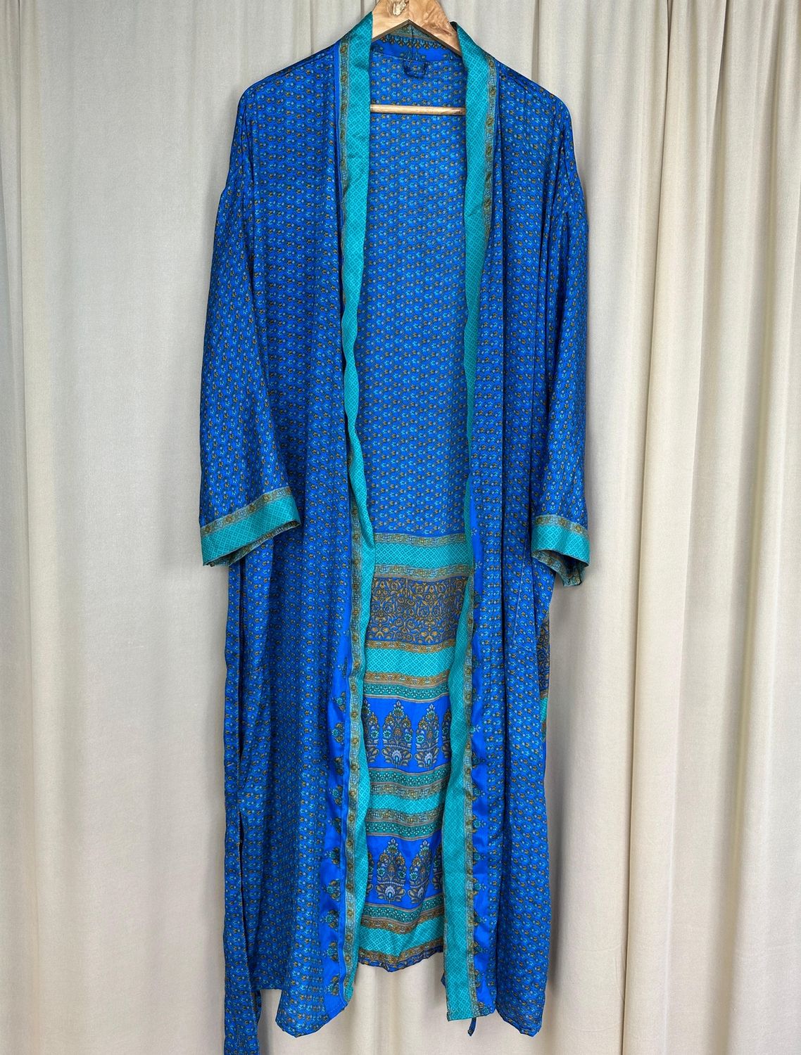 Recycled Silk Long Robe No. 4