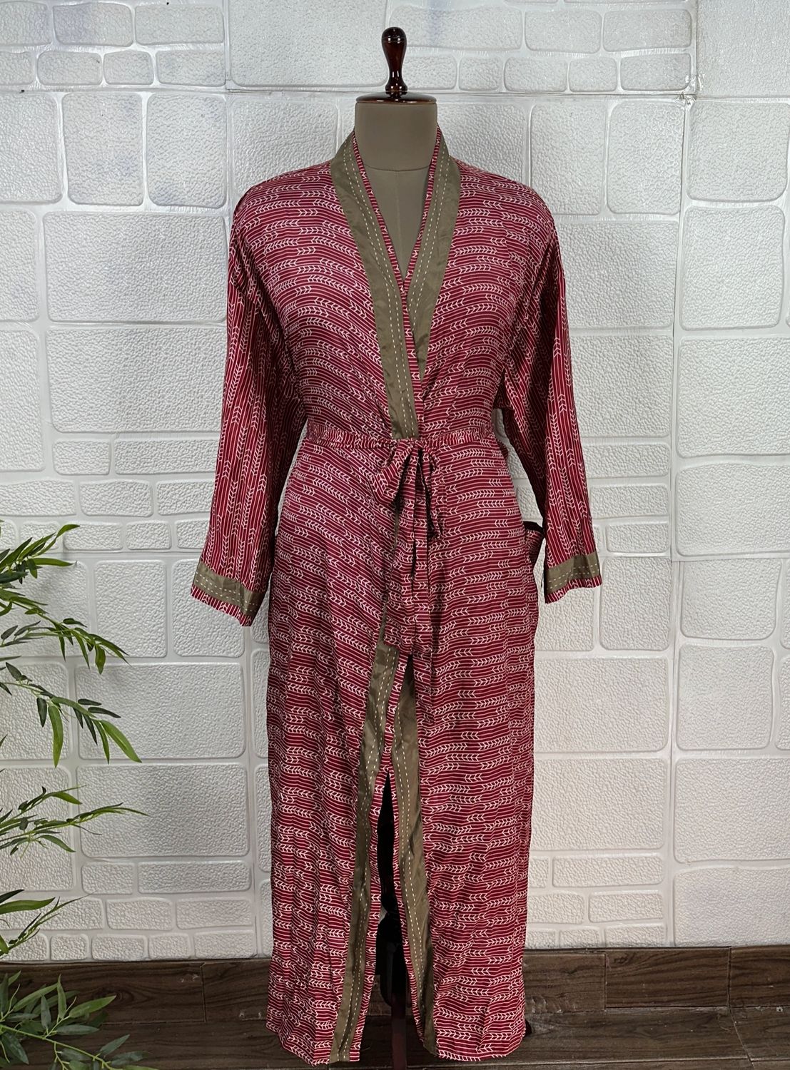 Recycled Silk Long Robe No. 11