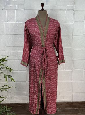 Recycled Silk Long Robe No. 11