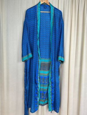 Recycled Silk Long Robe No. 4