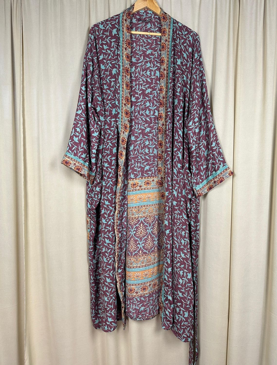 Recycled Silk Long Robe No. 5