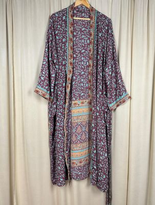 Recycled Silk Long Robe No. 5
