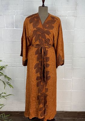 Recycled Silk Long Robe No. 14