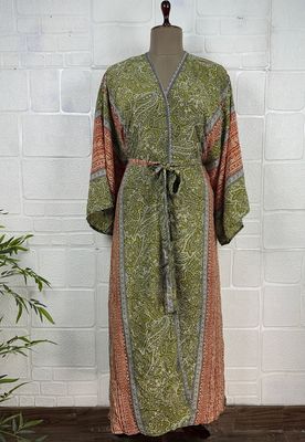 Recycled Silk Long Robe No.16